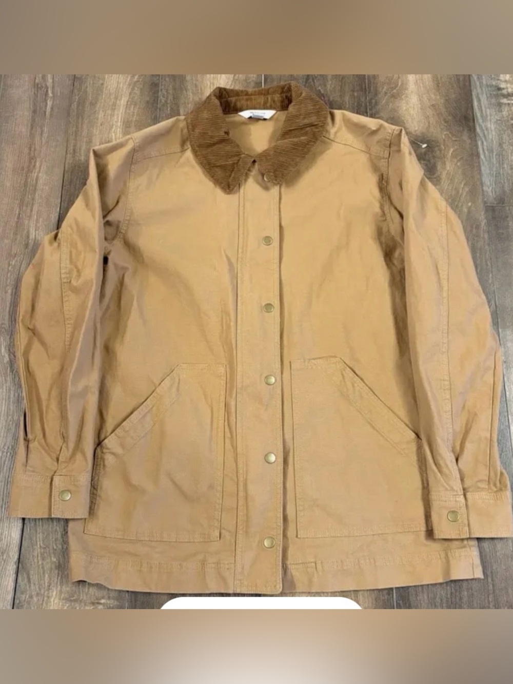 Old Navy Brown barn jacket with Dark Brown Collar